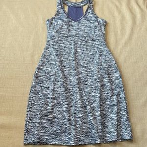 CMPG Purple Athletic Sporty Built In Bra Racerback Short Dress